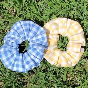 Gingham Scrunchies